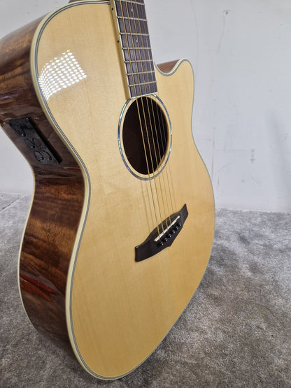 Tanglewood Tpe SF-DLX - Deluxe Electro-Acoustic Guitar - Excellent w/ Hard Case