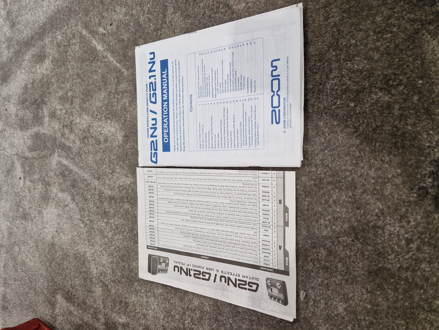 Zoom G2NU - Multi-Effects Processor - Excellent w/ Original Box & Power Supply