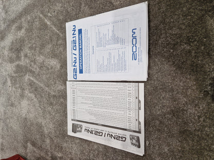 Zoom G2NU - Multi-Effects Processor - Excellent w/ Original Box & Power Supply