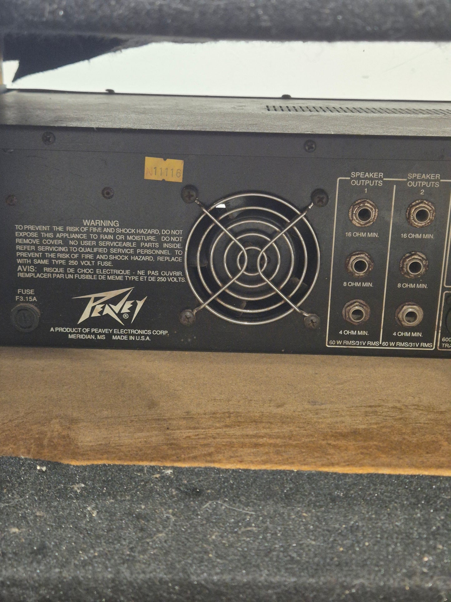 Peavey Classic Series 60/60 - Stereo Tube Power Amp - Good w/ Power Supply