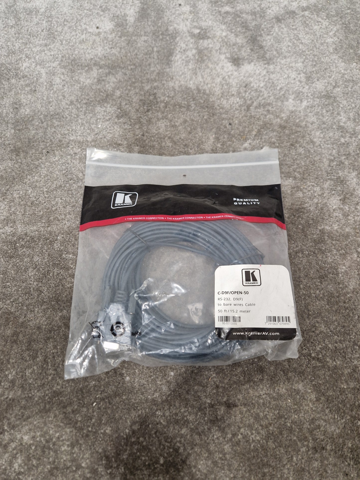 Kramer C-d9f/Open-50 Cable - High-Performance Audio - Excellent w/ Original Packet