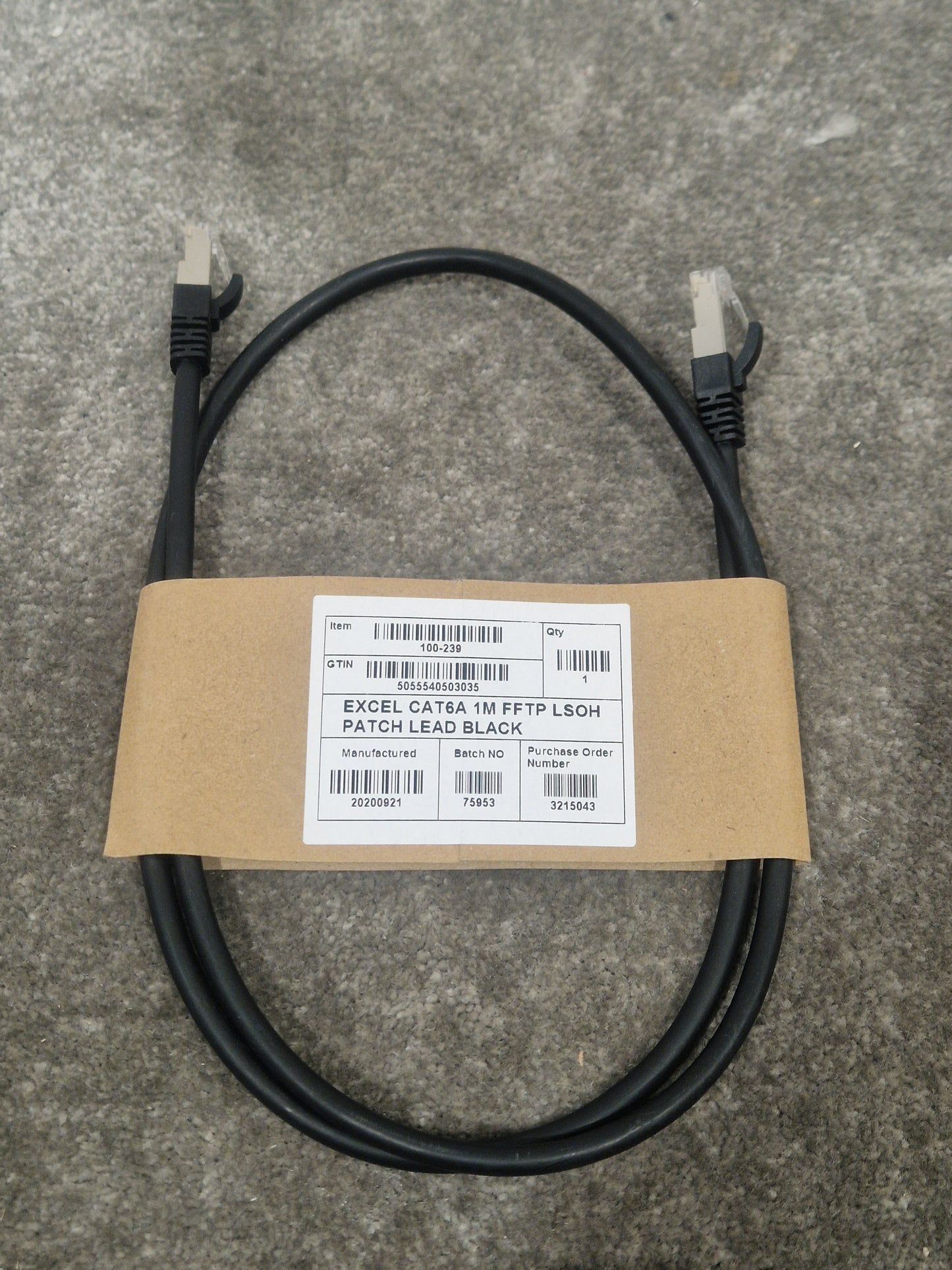 Excel CAT6A 1M Ethernet Cable - High-Speed Data Transfer - Excellent w/ Original packet