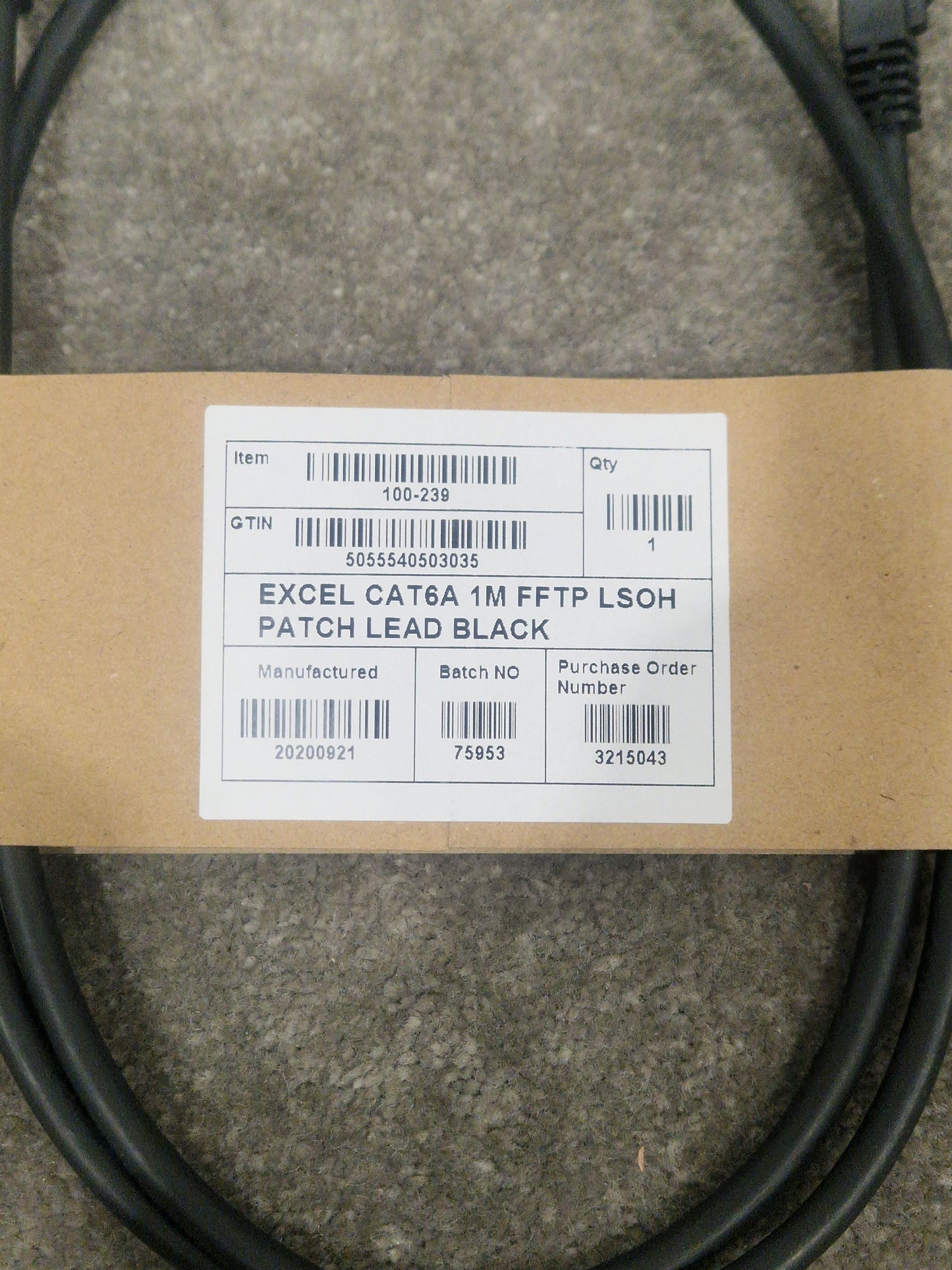 Excel CAT6A 1M Ethernet Cable - High-Speed Data Transfer - Excellent w/ Original packet