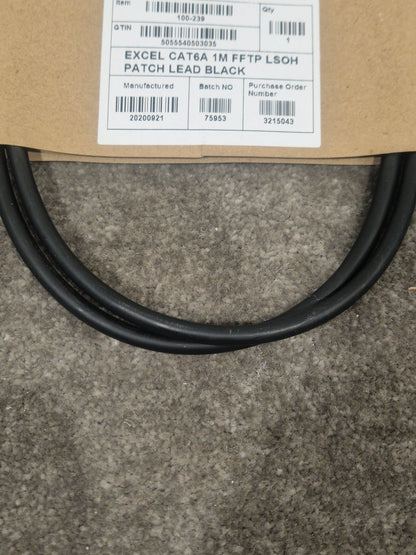 Excel CAT6A 1M Ethernet Cable - High-Speed Data Transfer - Excellent w/ Original packet