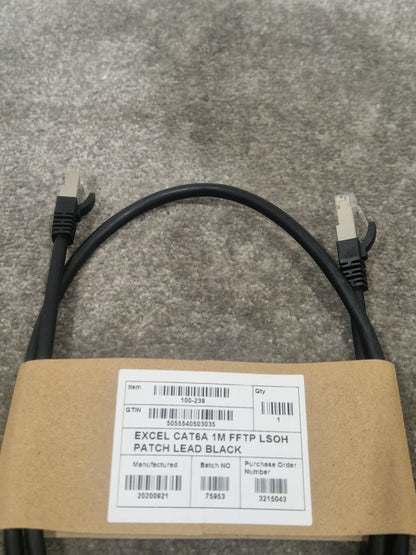 Excel CAT6A 1M Ethernet Cable - High-Speed Data Transfer - Excellent w/ Original packet