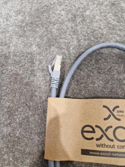 Excel CAT6A 1M Ethernet Cable Grey - High-Speed Data Transfer - Excellent w/ Original packet