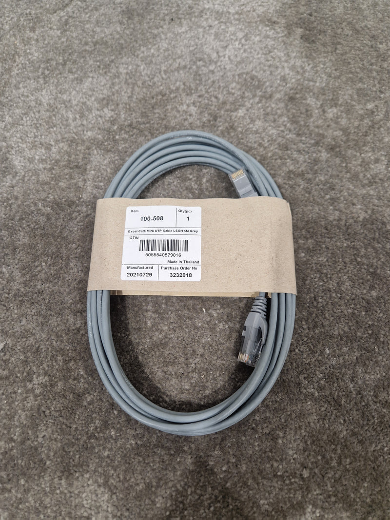 Excel CAT6A 5M Ethernet Cable Grey - High-Speed Data Transfer - Excellent - Image 3