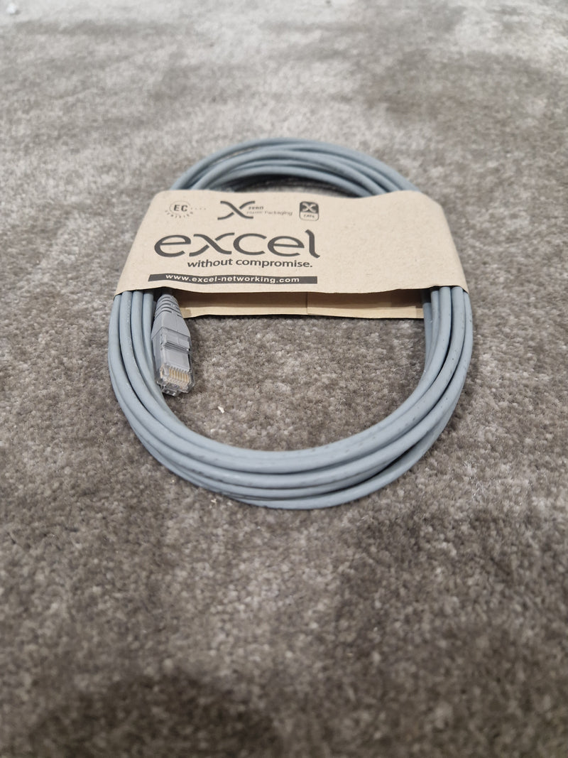 Excel CAT6A 5M Ethernet Cable Grey - High-Speed Data Transfer - Excellent - Image 2