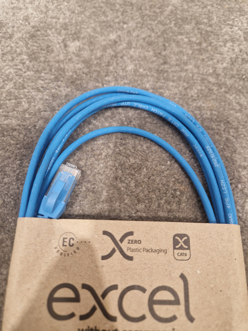Excel CAT6A 3M Ethernet Cable Blue - High-Speed Data Transfer - Excellent - Image 7