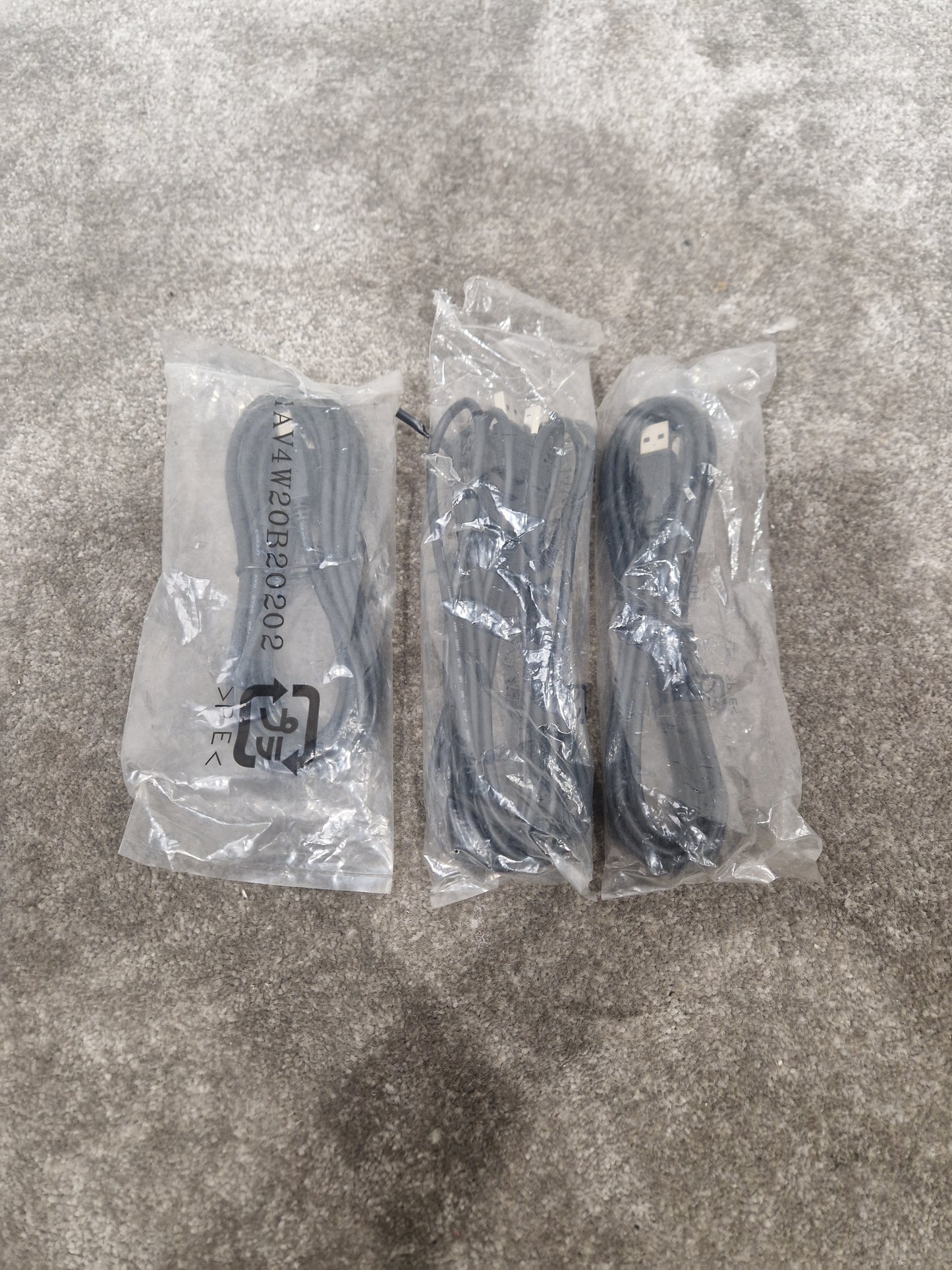 5FT USB Cable Set OF 3 - High-Speed Data Transfer - Excellent