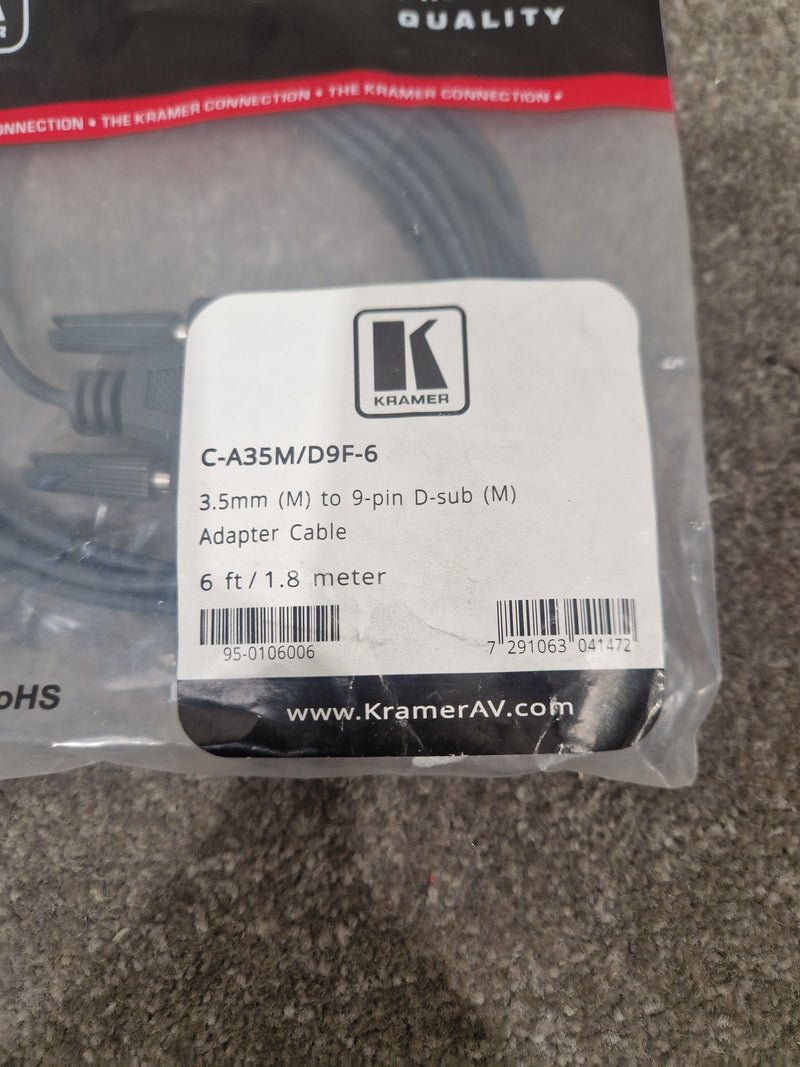 Kramer C-a35m/D9f-6 Cable 6FT - High-Quality Audio Connection - Excellent w/ Original Packing - Image 7