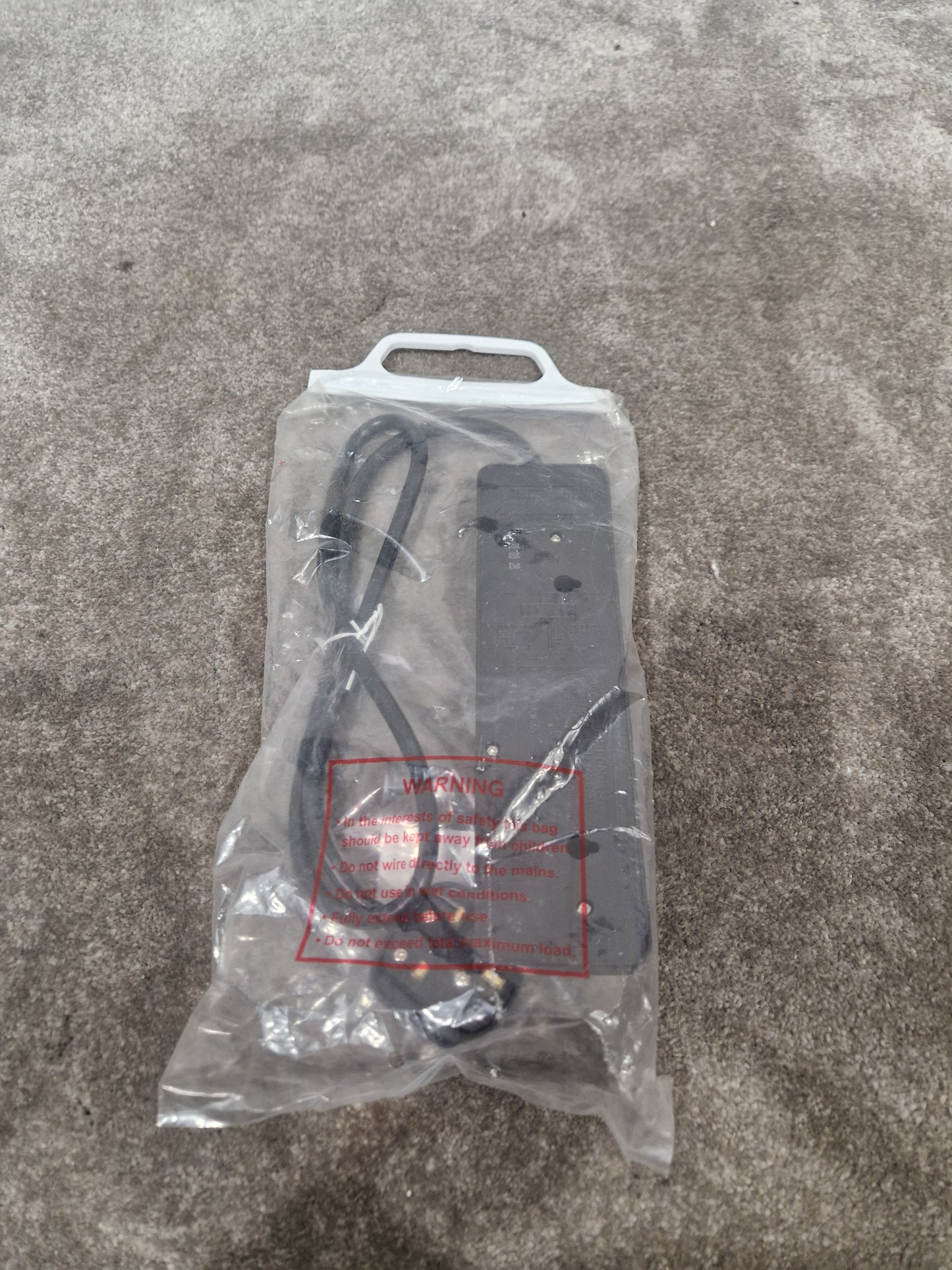 PRO-ELEC Extension Lead Three Gang 1M Black - Durable Power Solution - Excellent w/ Original Packaging