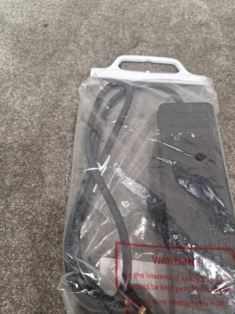PRO-ELEC Extension Lead Three Gang 1M Black - Durable Power Solution - Excellent w/ Original Packaging - Image 9
