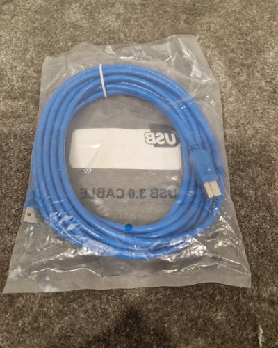 Fairline 5M USB Cable Blue - High-Speed Data Transfer - Excellent w/ Original packaging