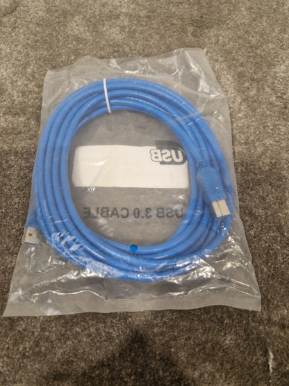 Fairline 5M USB Cable Blue - High-Speed Data Transfer - Excellent w/ Original packaging
