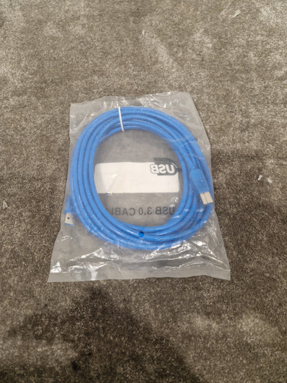 Fairline 5M USB Cable Blue - High-Speed Data Transfer - Excellent w/ Original packaging