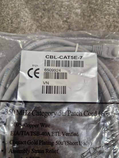 Grey 7FT Long Ethernet Cable - High-Speed Data Transfer - Excellent w/ Original packaging