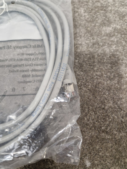 Grey 7FT Long Ethernet Cable - High-Speed Data Transfer - Excellent w/ Original packaging