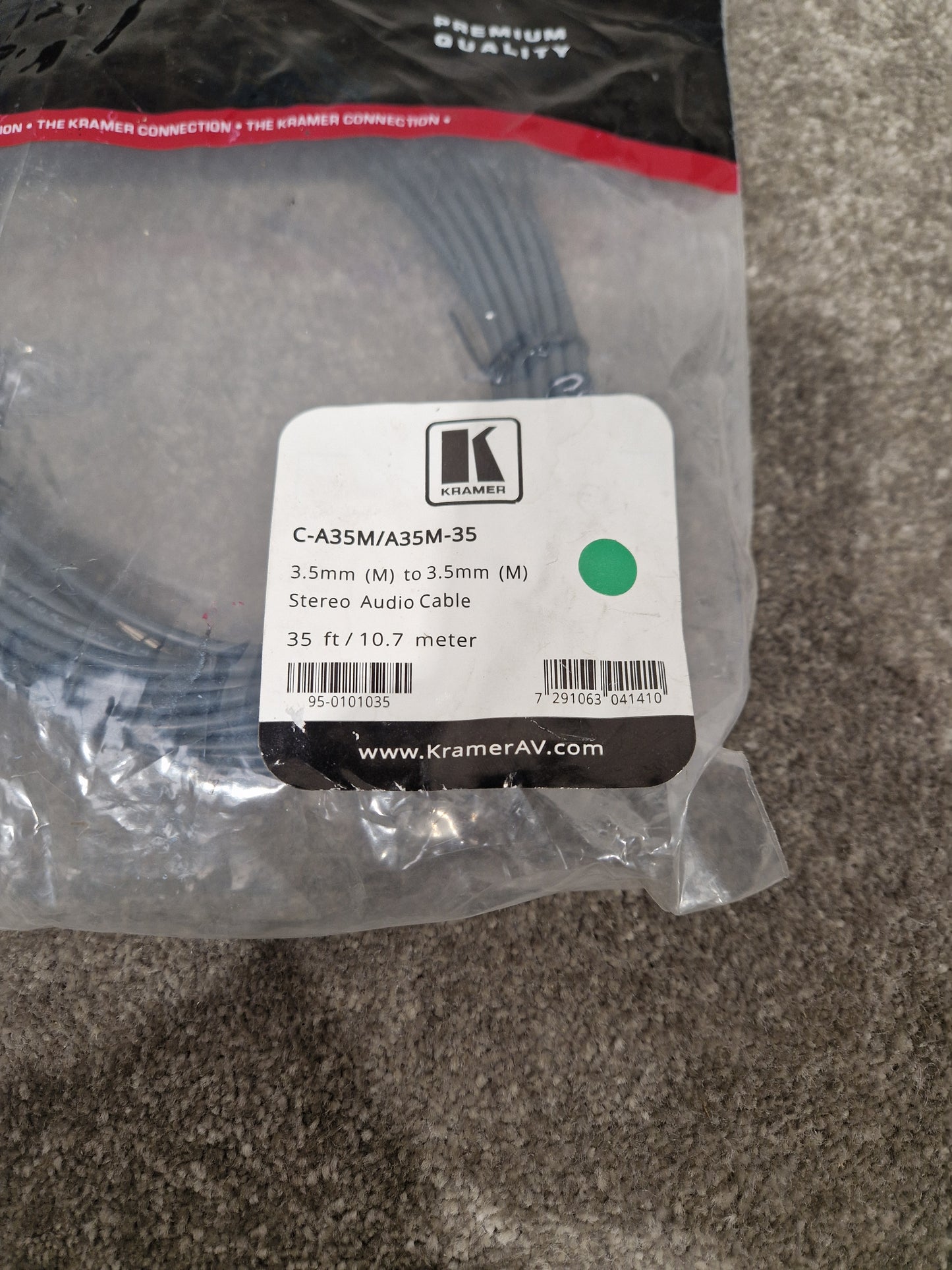 Kramer C-A35M/A35M-35 Cable - High-Performance Audio Cable - Excellent w/ Original packaging