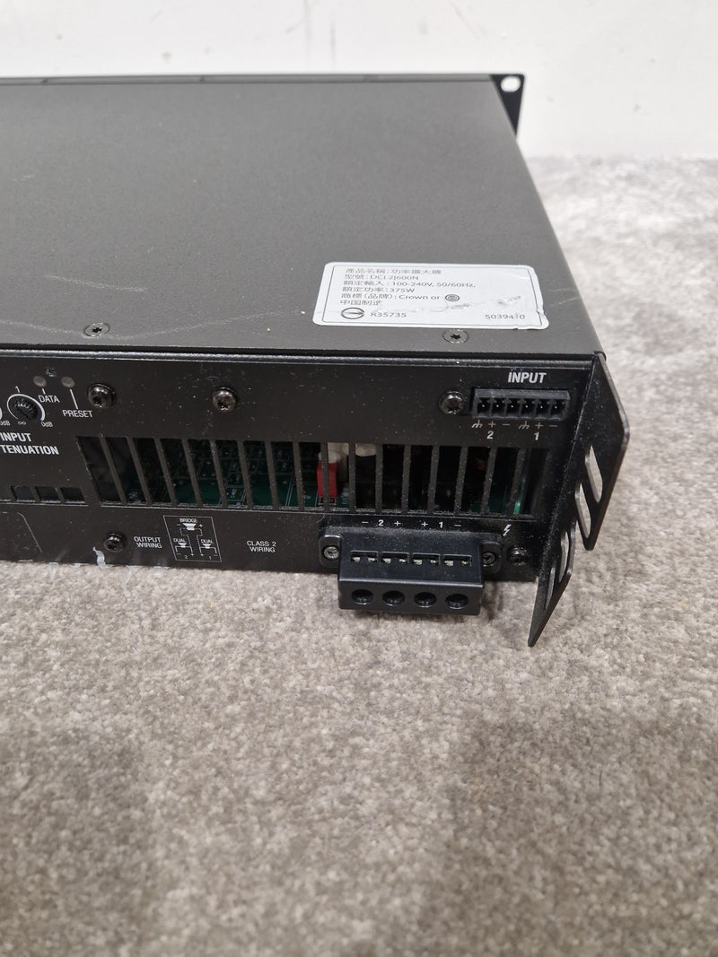 Crown DCI 2|600N - Network Amplifier - Excellent w/ Power Supply - Image 2