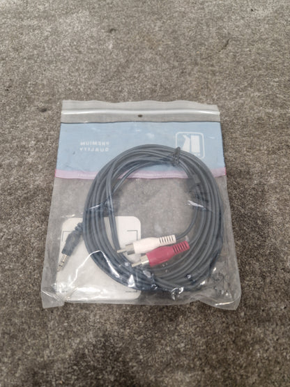 Kramer 3.5mm TO 2 RCA 10FT - Audio Cable Adapter - Excellent w/ Original Packaging