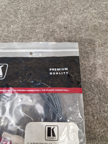 Kramer 3.5mm TO 2 RCA 10FT - Audio Cable Adapter - Excellent w/ Original Packaging