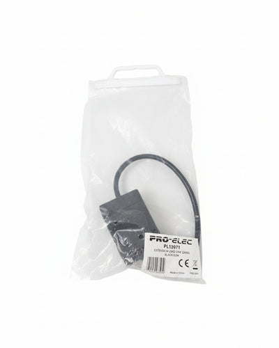 PRO-ELEC Extension Lead One Gang 0.5m - Compact Power Extension - Excellent w/ Original Packaging