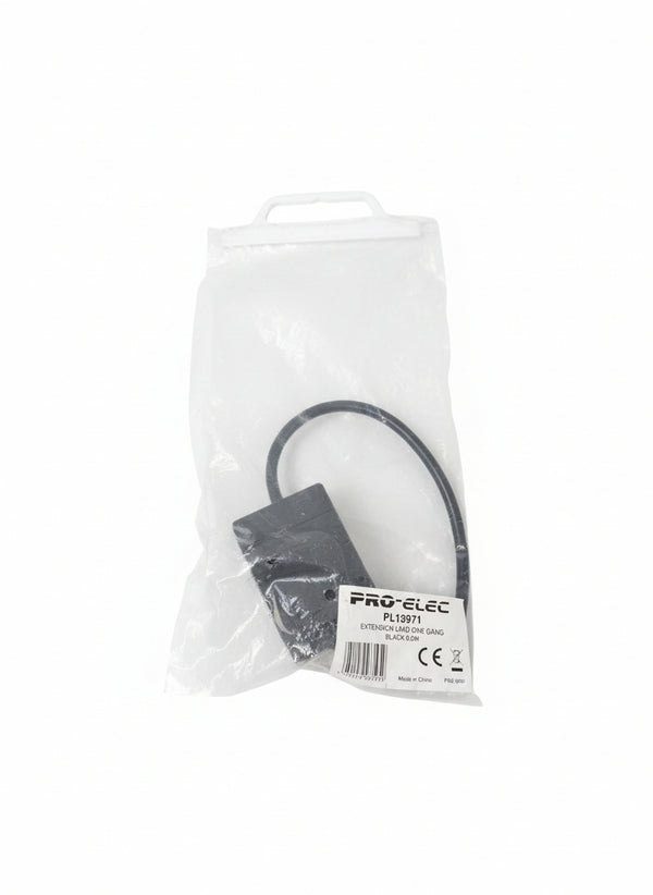 PRO-ELEC Extension Lead One Gang 0.5m - Compact Power Extension - Excellent w/ Original Packaging