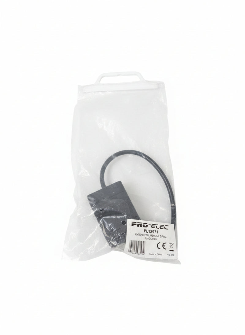 PRO-ELEC Extension Lead One Gang 0.5m - Compact Power Extension - Excellent w/ Original Packaging - Image 1