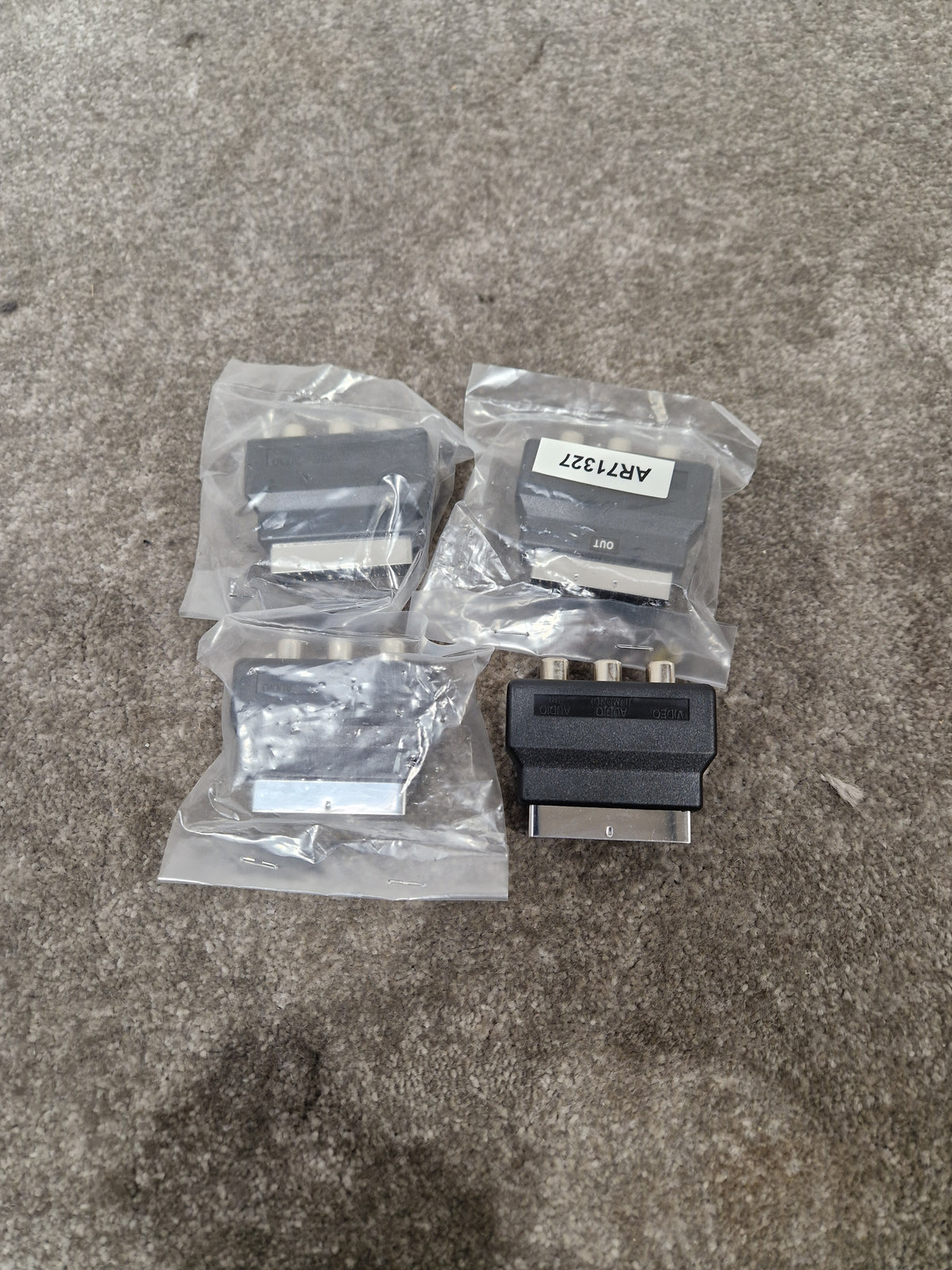 SCART RCA Adaptor Set OF 4 - High-Fidelity Audio Connectors - Excellent