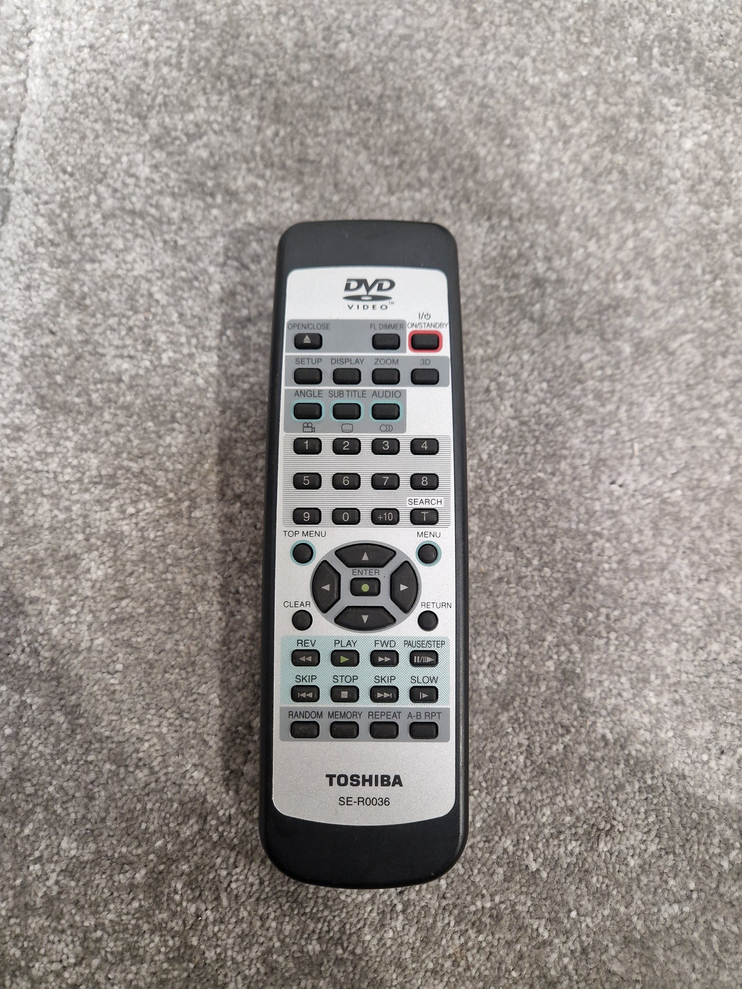 Toshiba SE-R0036 For DVD - Remote Control - Excellent
