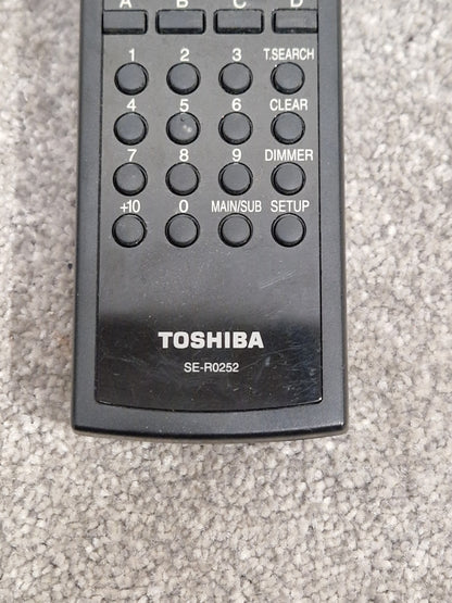 Toshiba SE-R0252 For DVD Unit - Remote Control Compatible - Excellent