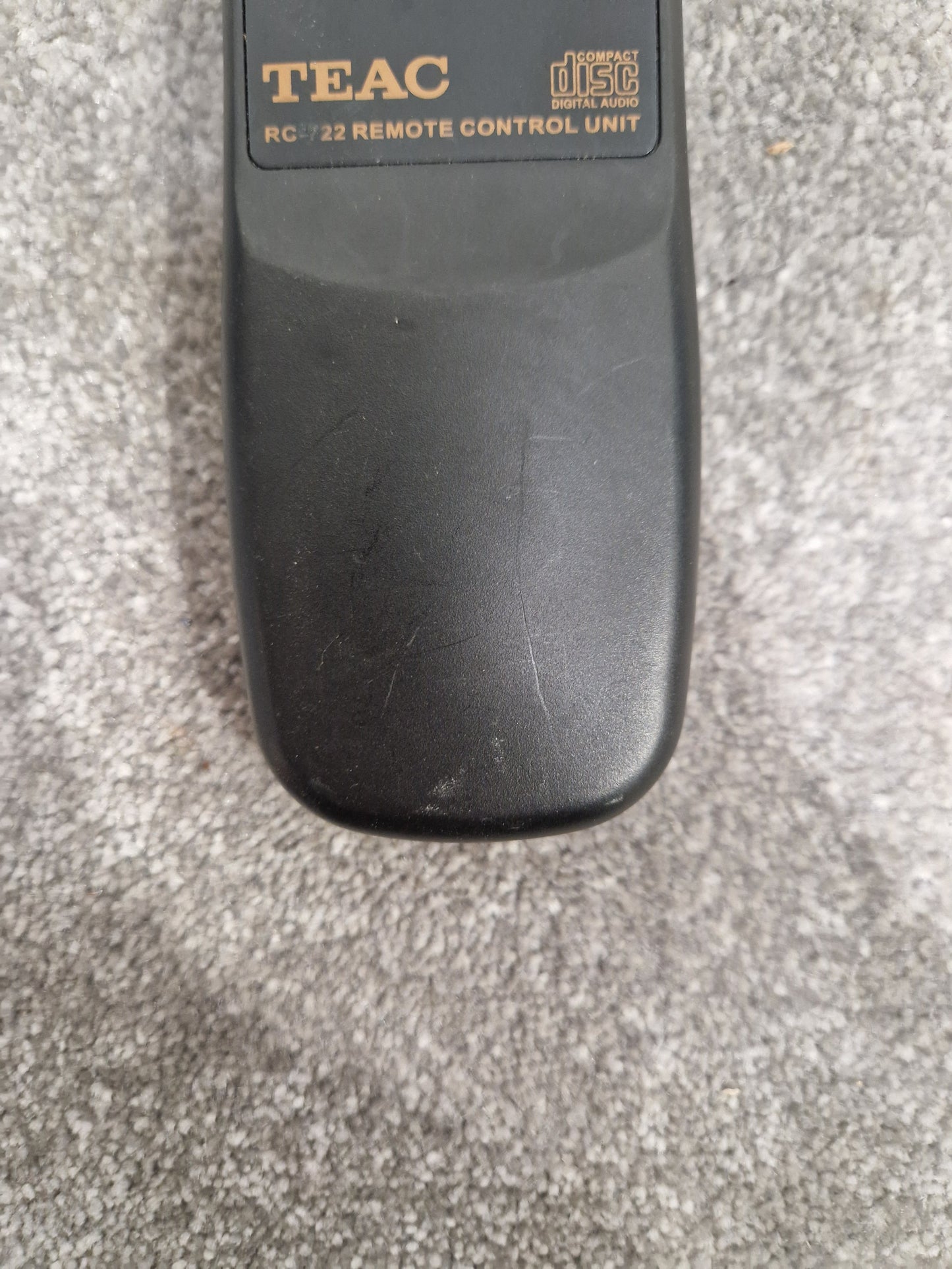 Teac RC-722 Remote For Compact Disc Player - Rare Replacement Remote - Excellent