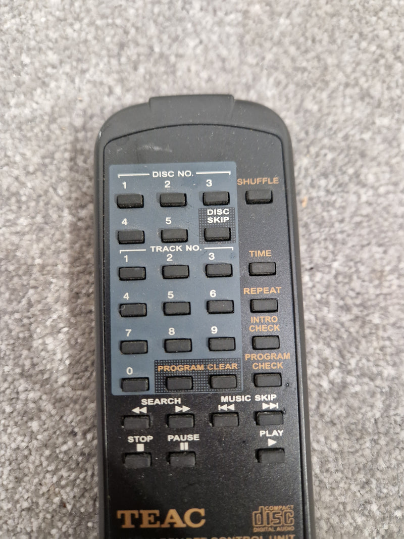 Teac RC-722 Remote For Compact Disc Player - Rare Replacement Remote - Excellent - Image 2