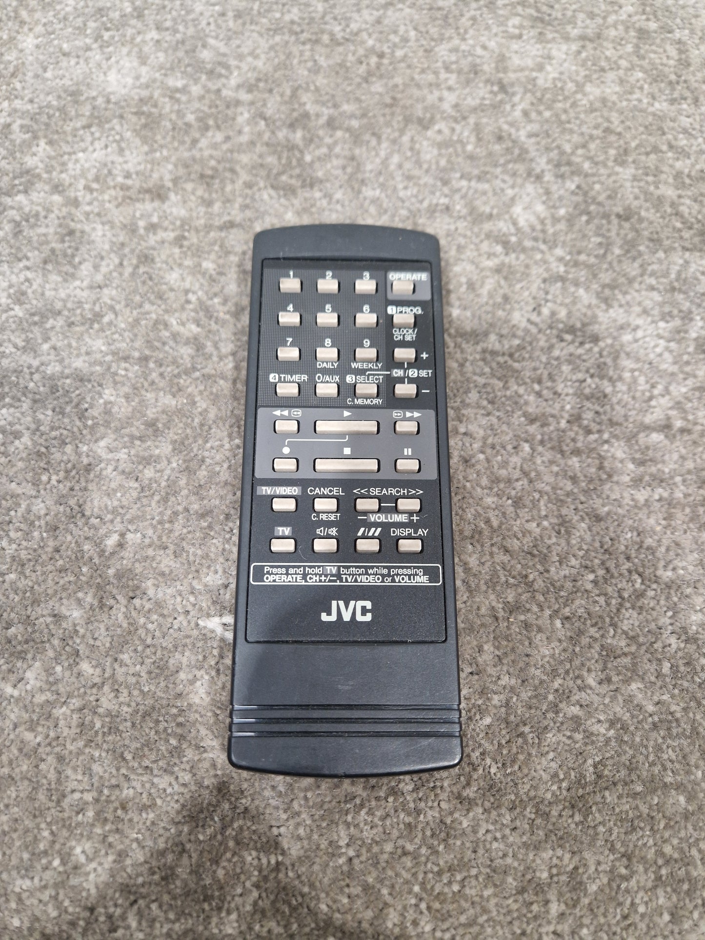 JVC TV Remote - Universal Control Capability - Excellent