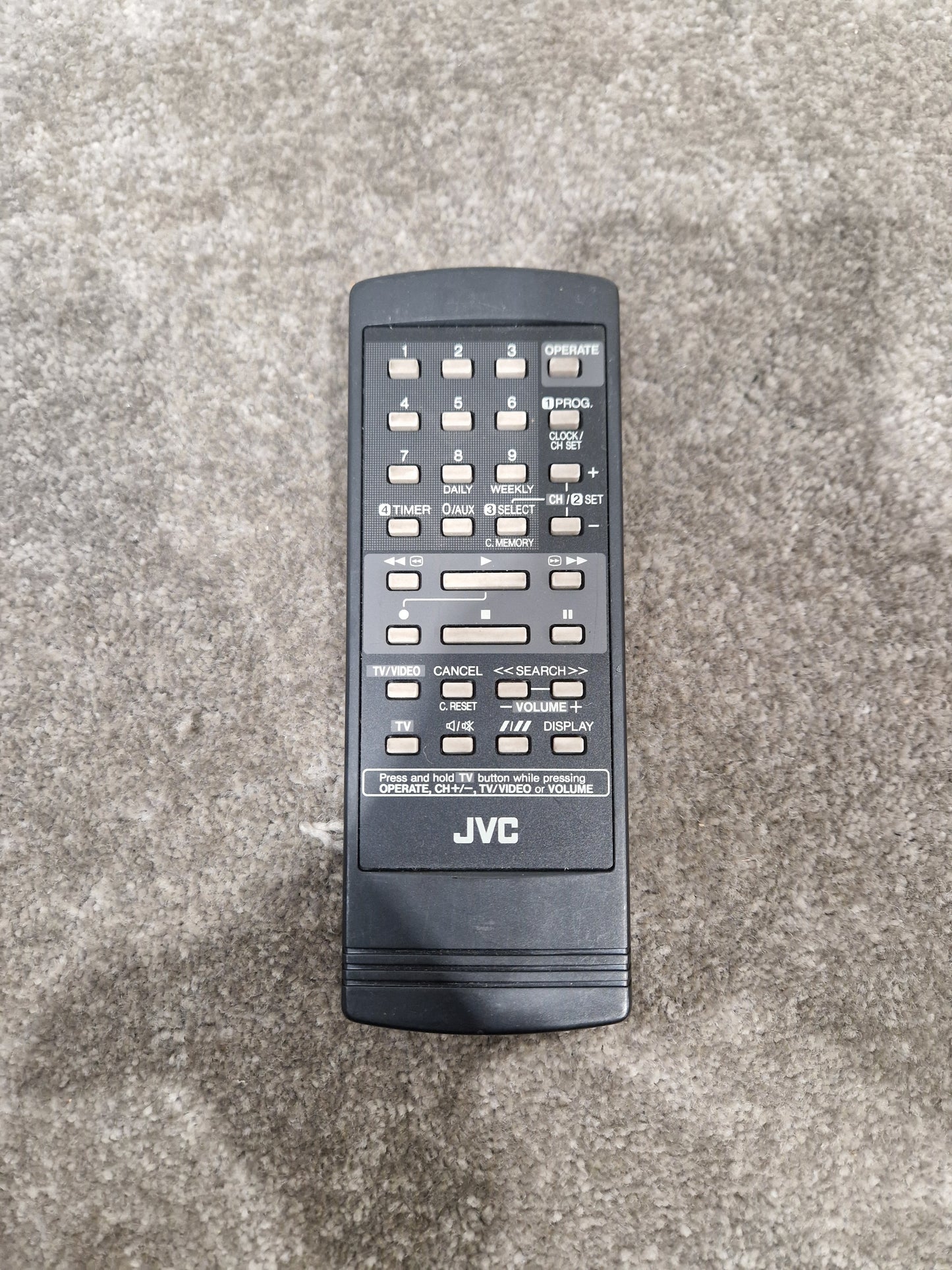 JVC TV Remote - Universal Control Capability - Excellent