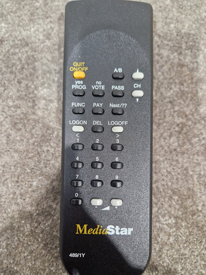 Mediastar Remote For Mediastar Receiver - Infrared Wireless Control - Excellent