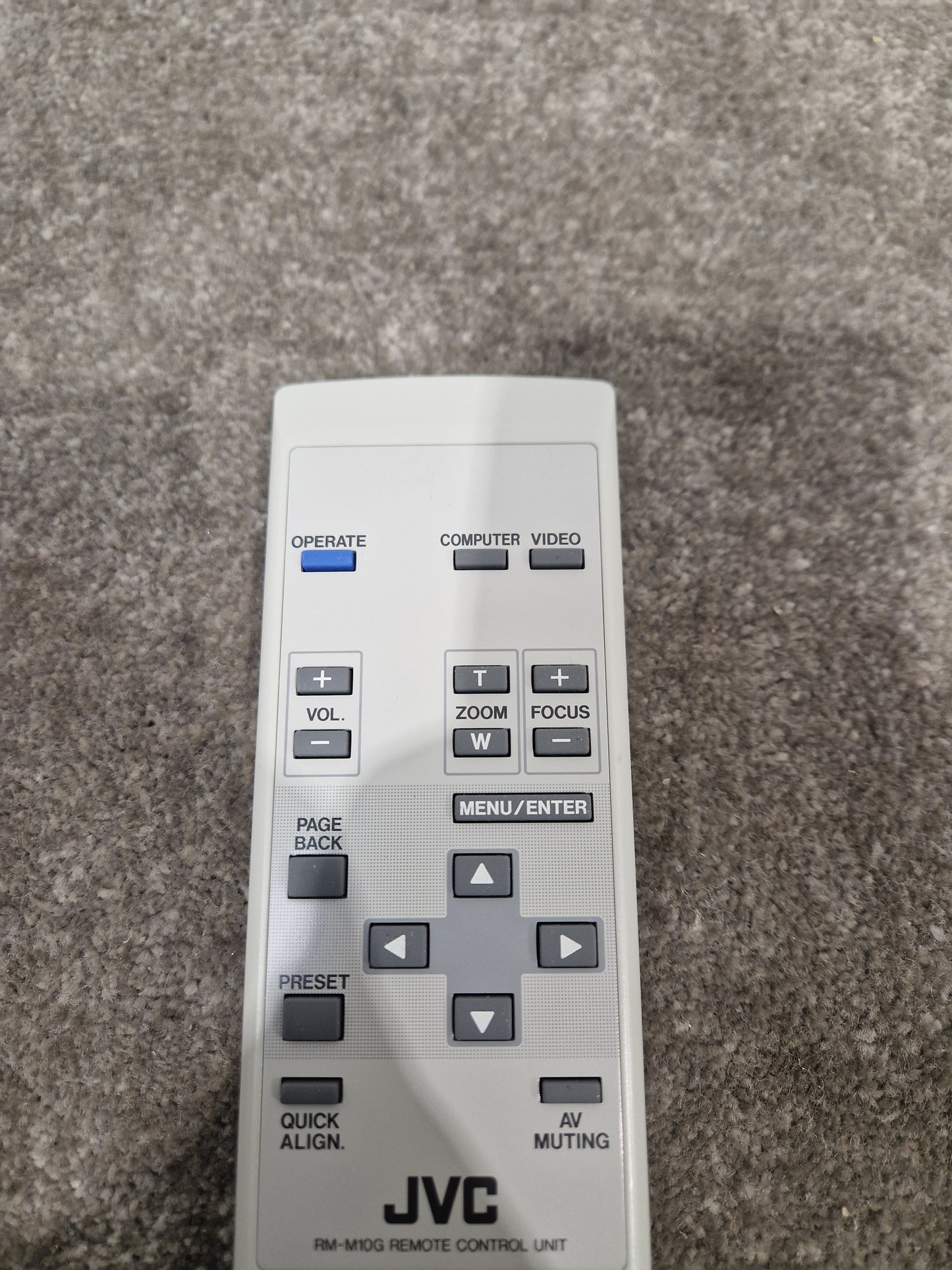 JVC RM-M10G Remote Control - Multi-Device Compatibility - Excellent