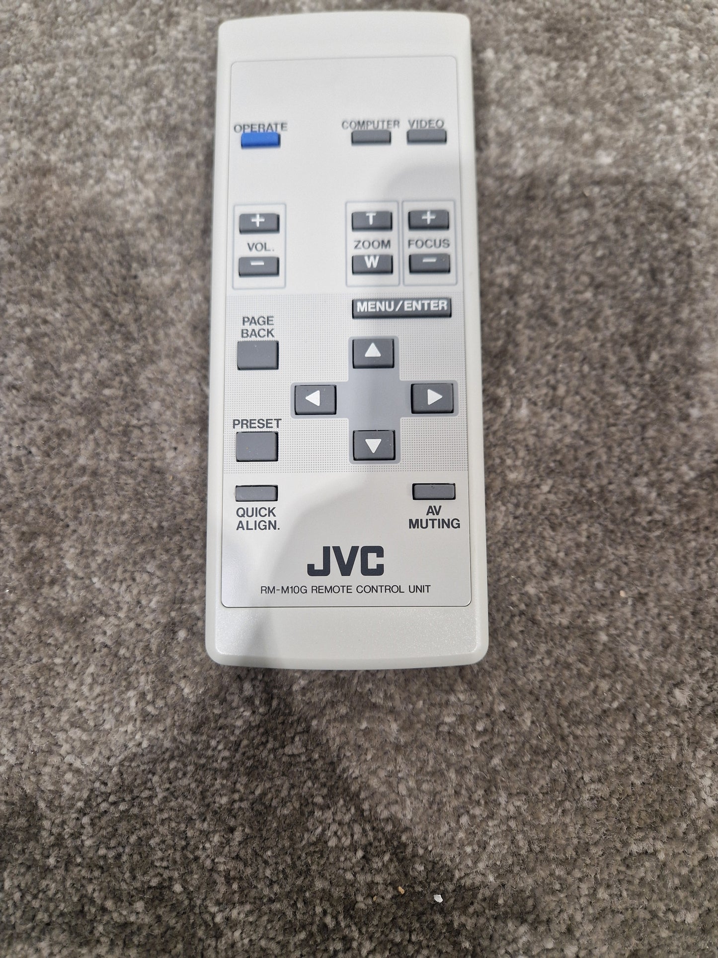 JVC RM-M10G Remote Control - Multi-Device Compatibility - Excellent