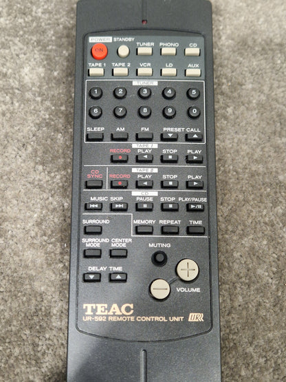 Teac UR592 Remote Control - Home Audio Unit - Excellent