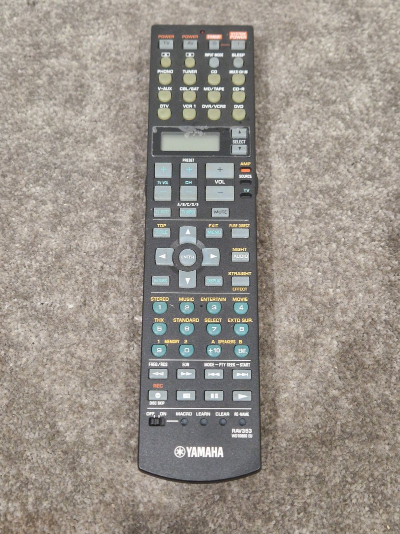 Yamaha RAV353 Remote Control - Universal Device Compatibility - Excellent - Image 1