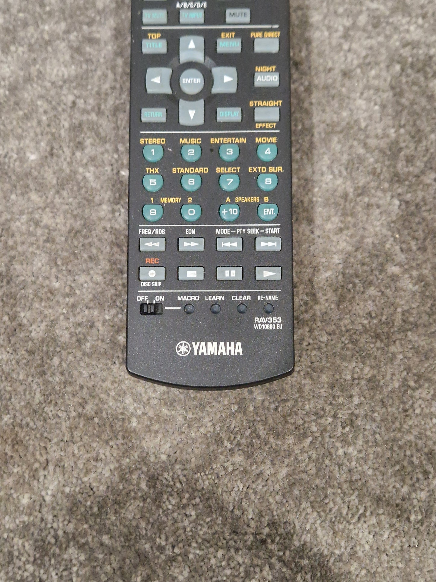 Yamaha RAV353 Remote Control - Universal Device Compatibility - Excellent