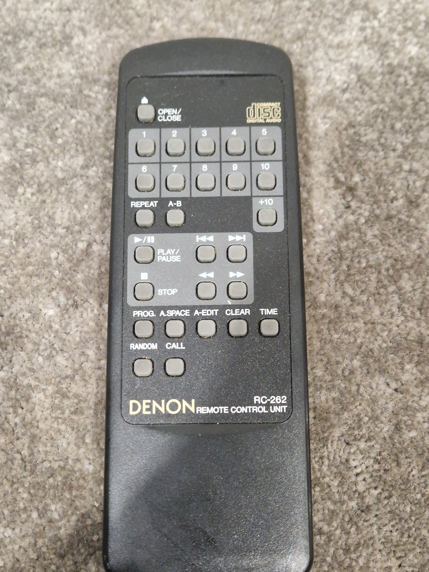 Denon RC262 Remote Controller - Compact Stereo Control - Excellent