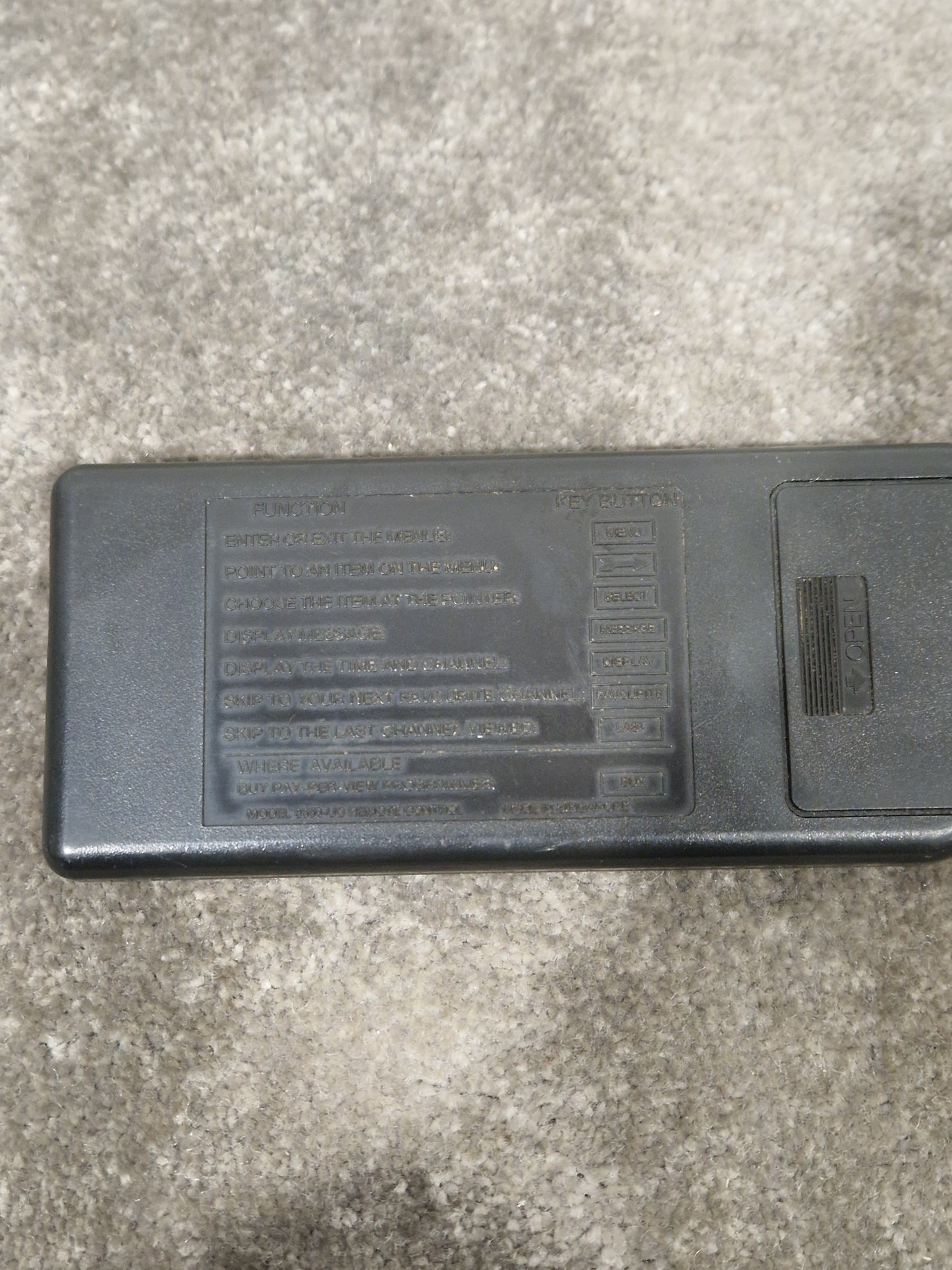 Scientific Atlanta Remote For Satellite TV - User-Friendly Design - Very Good