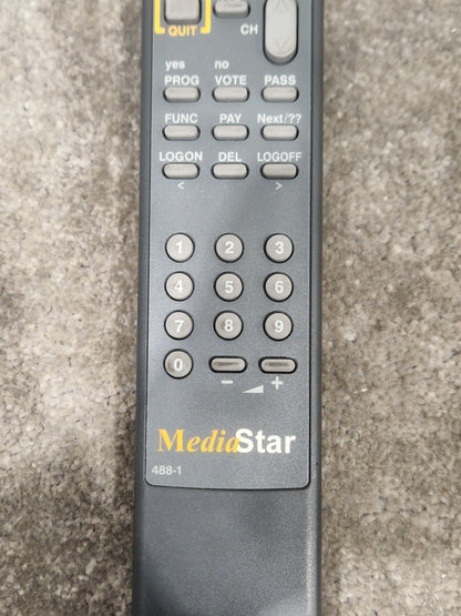 Mediastar 488-1 Remote Control - Universal Device Control - Excellent