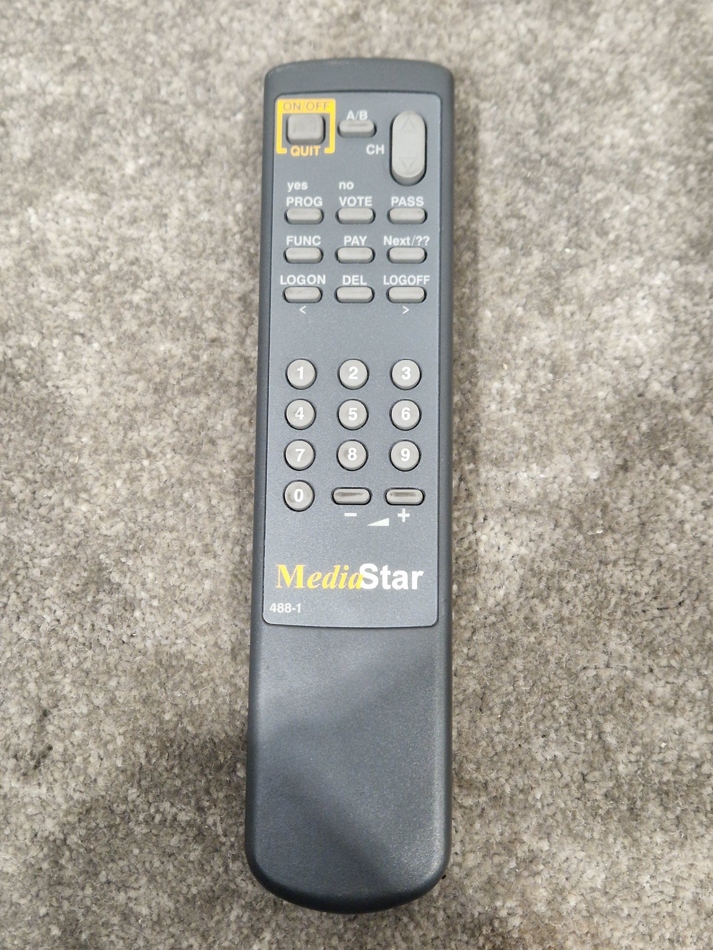Mediastar 488-1 Remote Control - Universal Device Control - Excellent