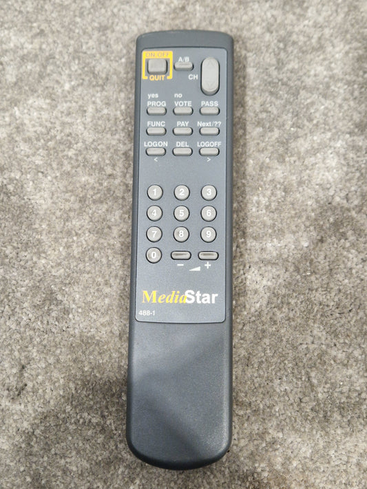 Mediastar 488-1 Remote Control - Universal Device Control - Excellent