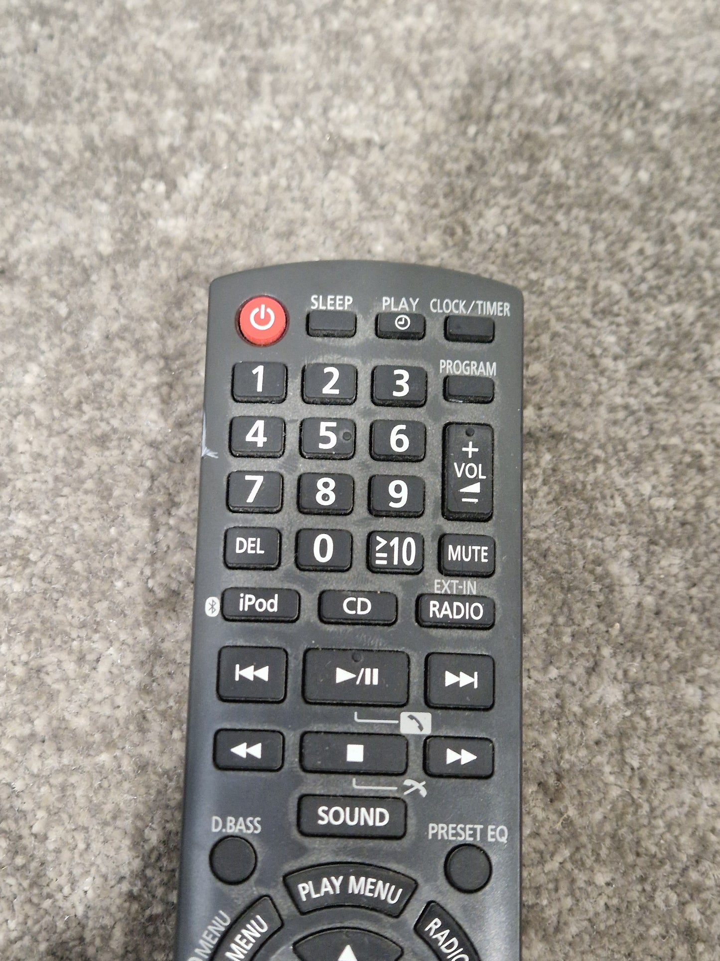 Panasonic Audio System Remote Control - Wireless Control Device - Very Good
