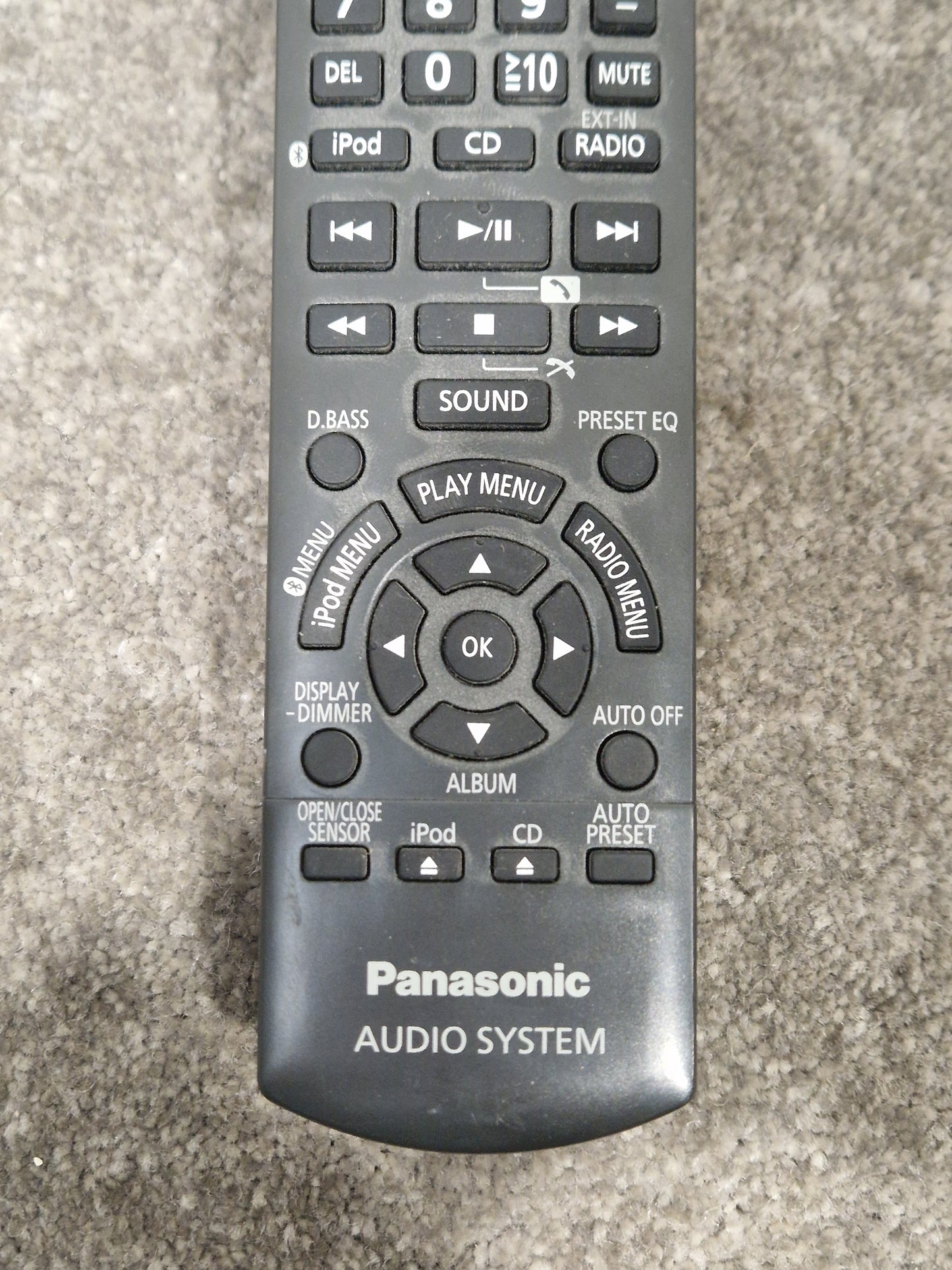 Panasonic Audio System Remote Control - Wireless Control Device - Very Good