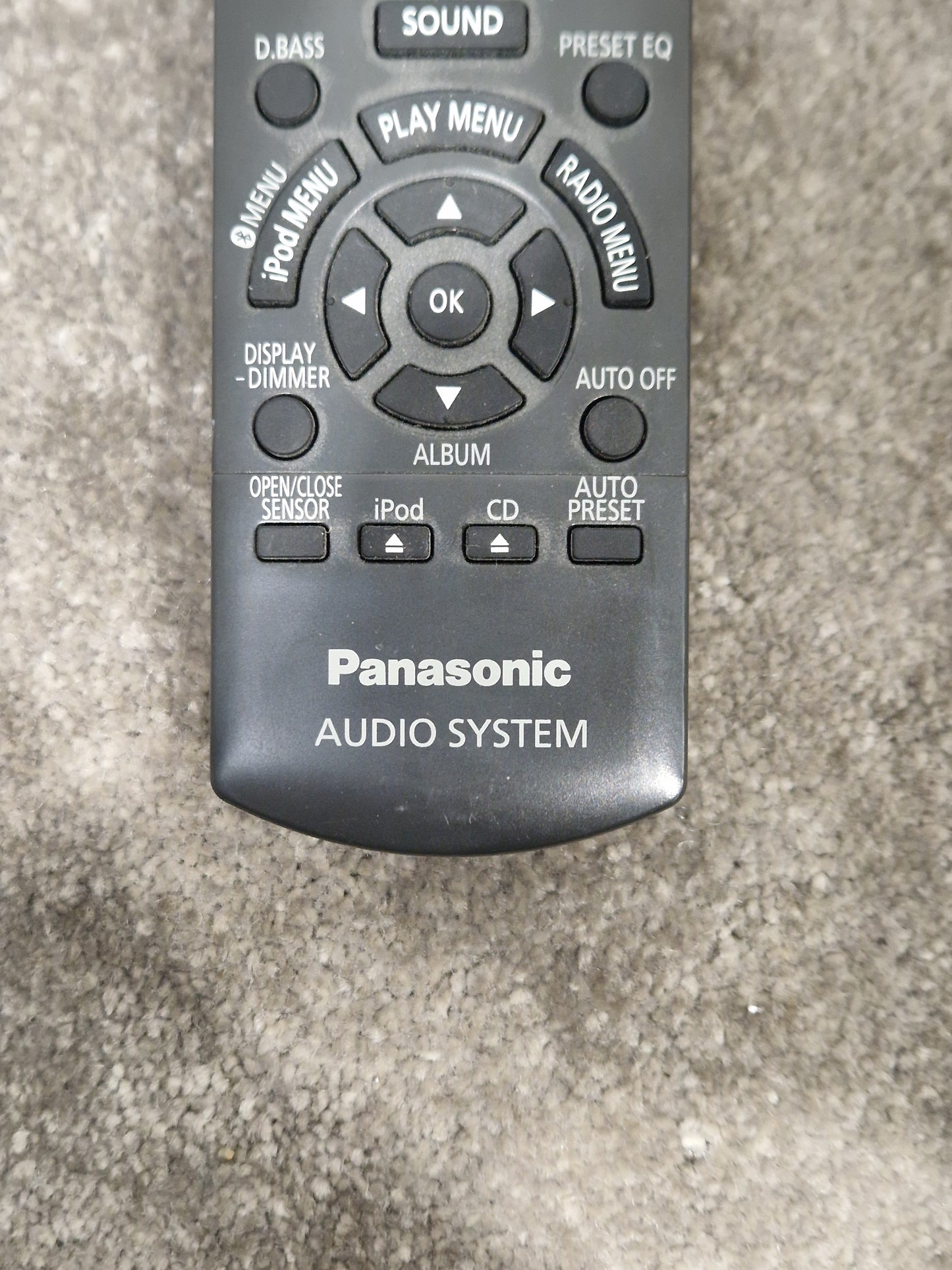 Panasonic Audio System Remote Control - Wireless Control Device - Very Good